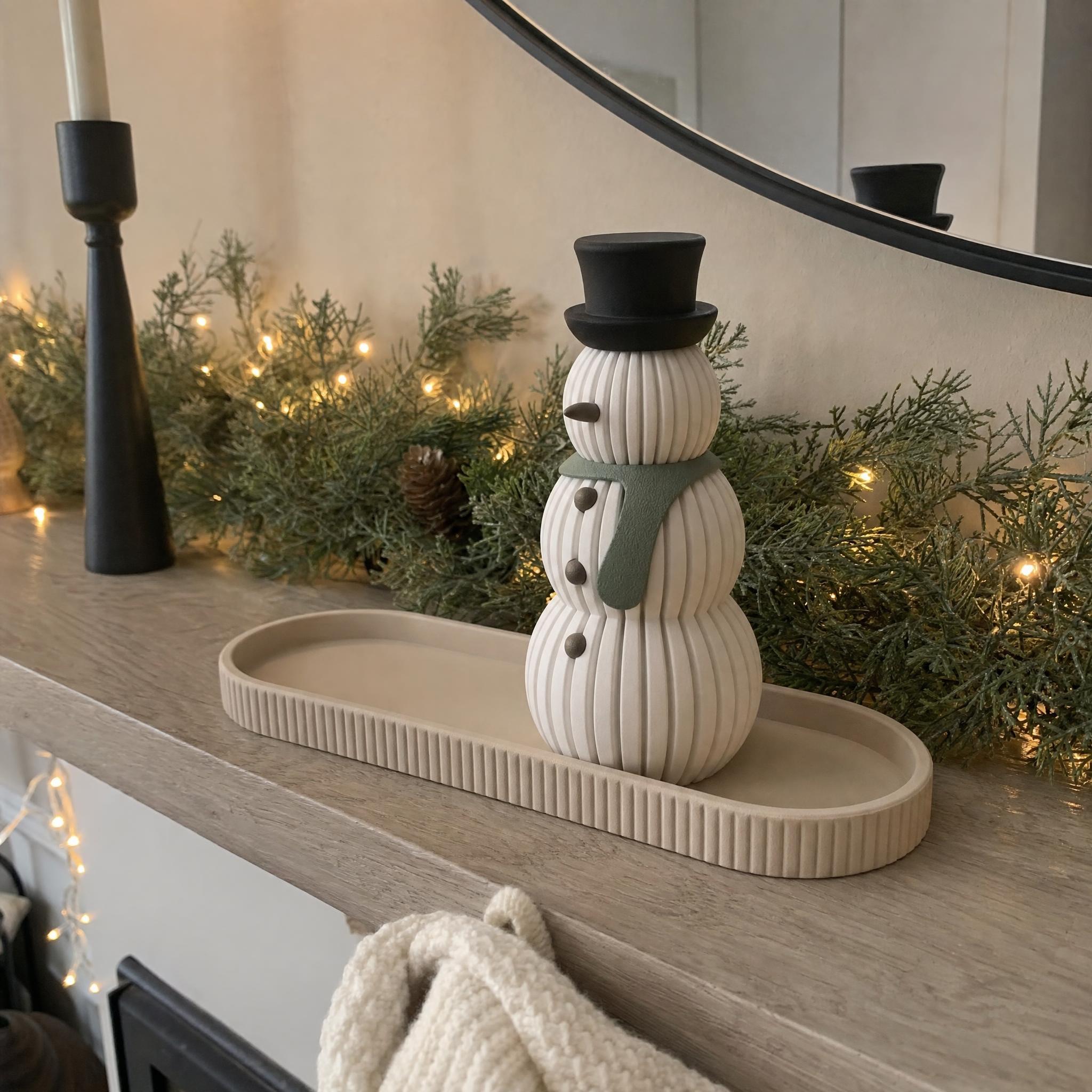 Ribbed Snowman Christmas Decor – photo 6